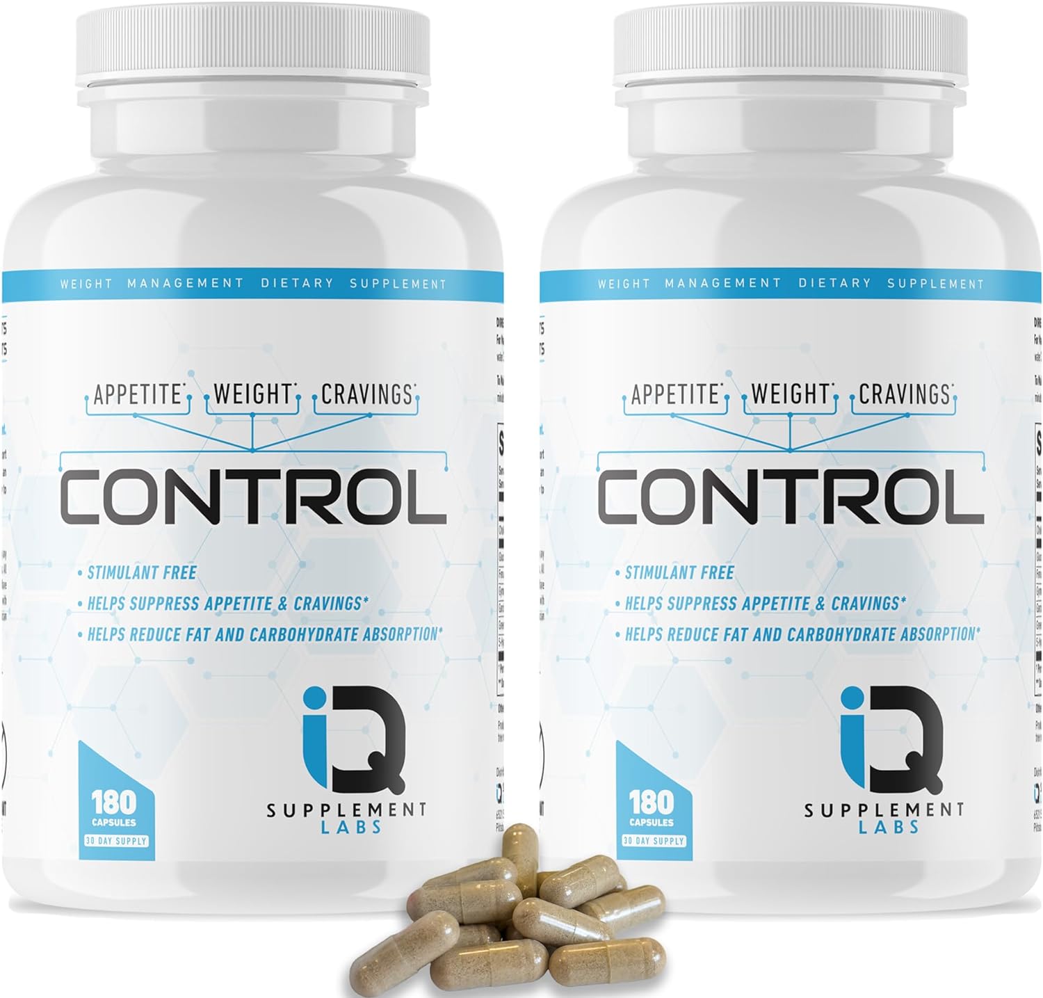 CONTROL-Appetite Suppressant for Weight Loss | Hunger Suppression, Fat  Carb Blocker, Reduce Cravings  Snacking | Fast Weight Loss For Women  Men-Sugar/Stimulant Free 180 Capsules 30-Day Supply