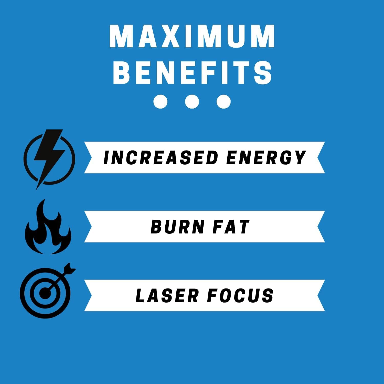 LMNITRIX Burnz ✮ Thermogenic Pills for Men  Women ✮ Energy Supplement ✮ 60 Capsules