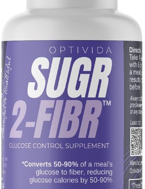 OPTIVIDA Sugar to Fiber 24 Hour Support + Sugar Eliminate to Fiber for Healthy Review