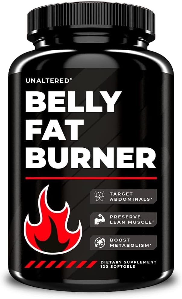 UNALTERED Fat Burner for Men - Lose Belly Fat, Tighten Abs, Support Lean Muscle - Jitter  Caffeine-Free Weight Loss Pills - 90 Ct UNALTERED Fat Burner for Men - Lose Belly Fat, Tighten Abs, Support Lean Muscle - Jitter  Caffeine-Free Weight Loss Pills - 90 Ct