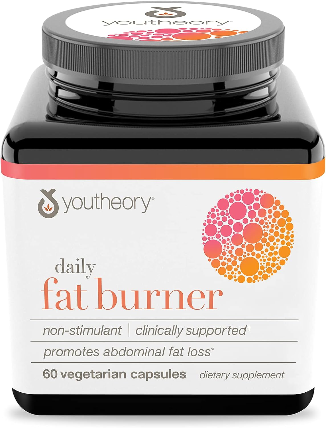 Youtheory Daily Fat Burner Vegetarian Capsules, Healthy Weight Management, 60 capsules
